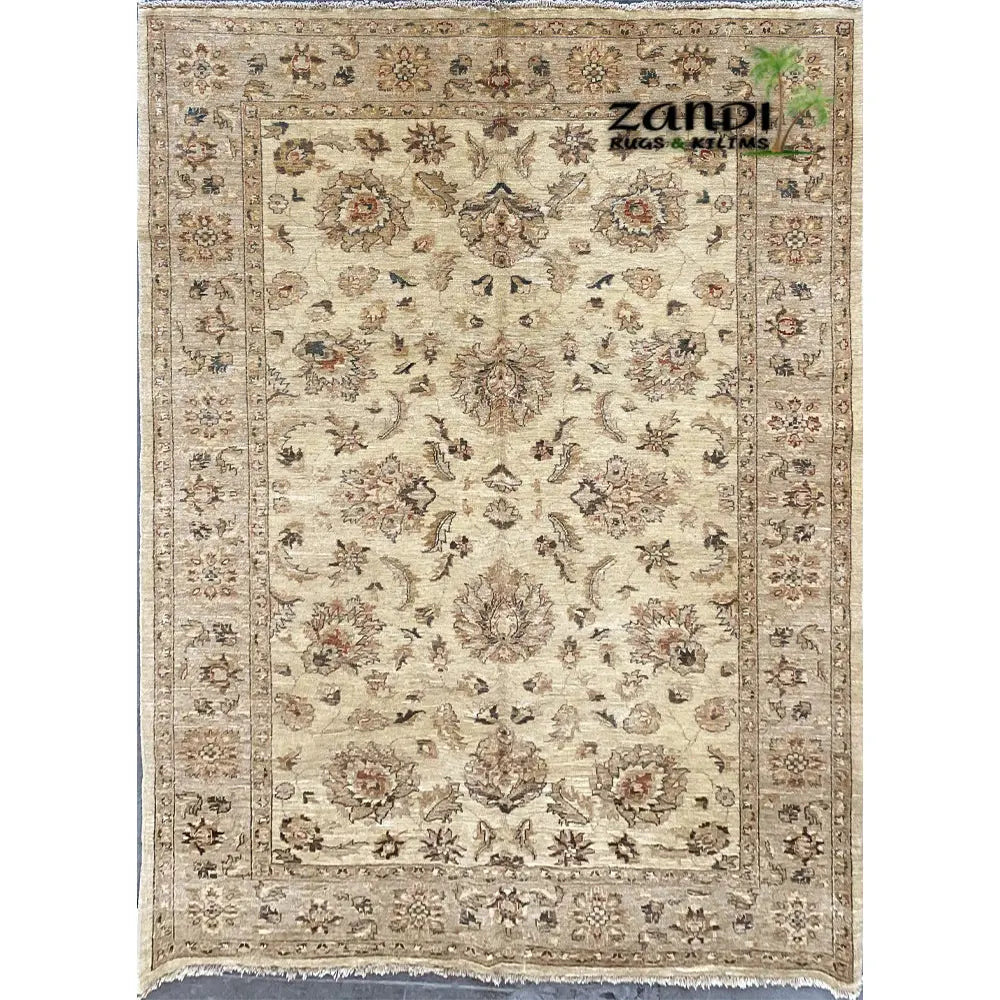 Hand knotted Pakistani Peshawar traditional design rug size 6'0''x9'0'' RR10338